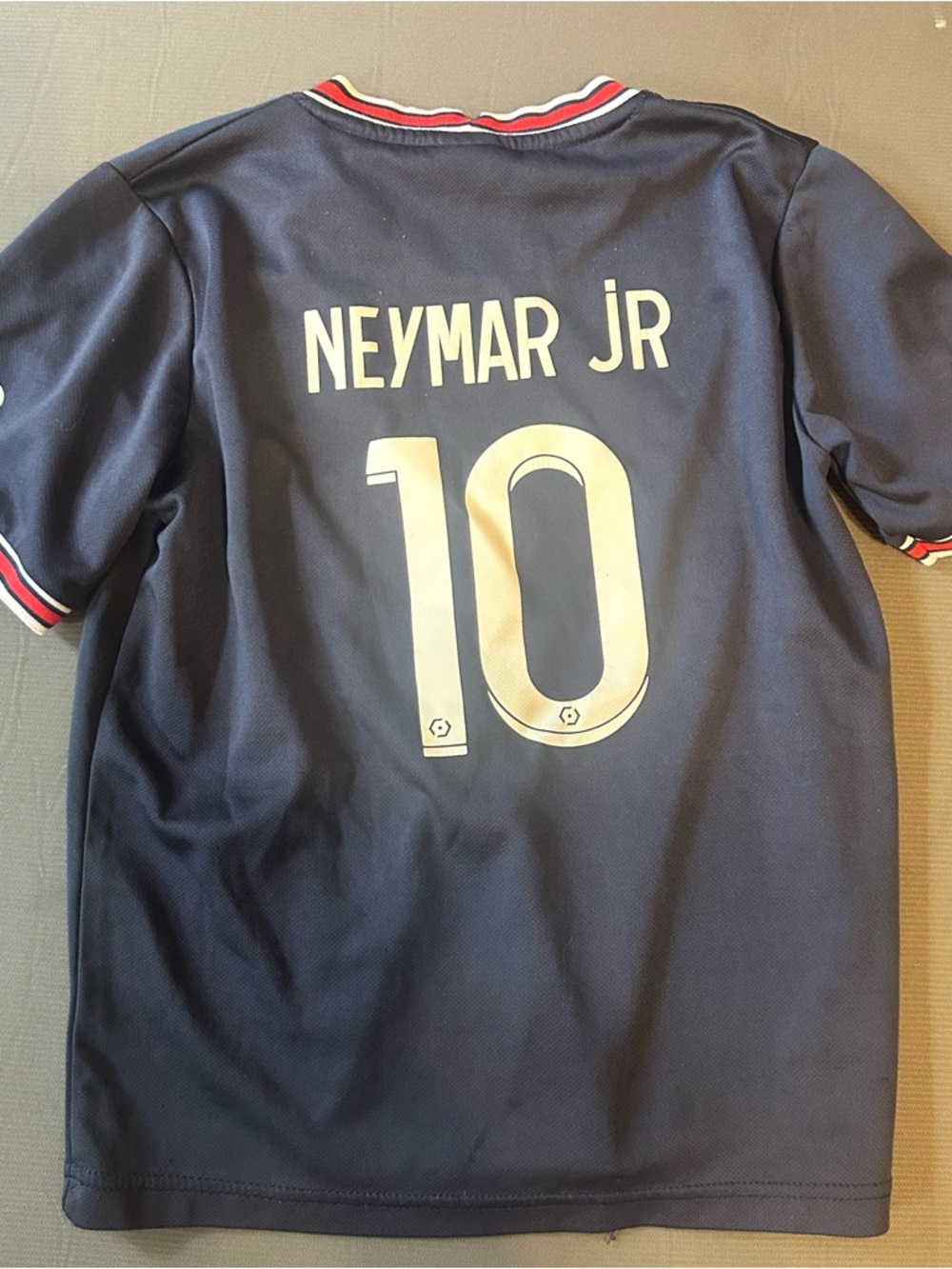 Neymar Jr #10 Navy Soccer Jersey